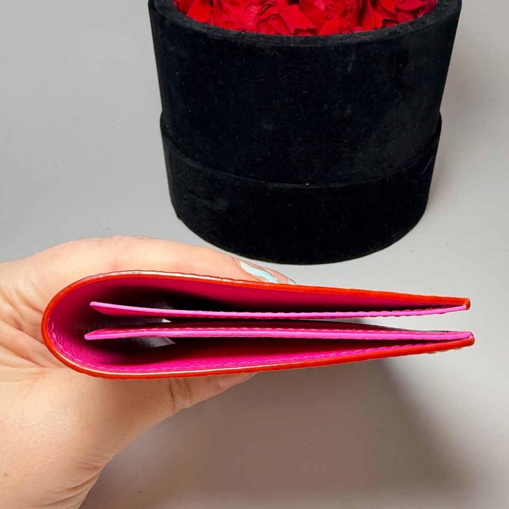 SOLD Louis Vuitton LV x TM Passport Cover Multicolor w/Hot Pink Made in France - Picture 12 of 15